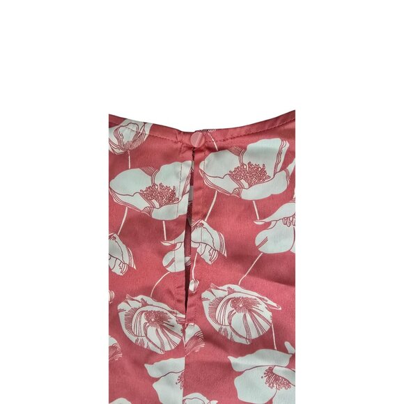 Worthington Womens Floral Pink & White Blouse Size XL - Picture 7 of 7